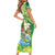 Hawaii Saint Patrick's Day Short Sleeve Bodycon Dress Funny Surfing Leprechaun