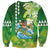 Hawaii Saint Patrick's Day Sweatshirt Funny Surfing Leprechaun