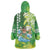 Hawaii Saint Patrick's Day Wearable Blanket Hoodie Funny Surfing Leprechaun