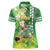 Hawaii Saint Patrick's Day Women Polo Shirt Funny Surfing Leprechaun