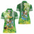 Hawaii Saint Patrick's Day Women Polo Shirt Funny Surfing Leprechaun