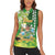 Hawaii Saint Patrick's Day Women Sleeveless Polo Shirt Funny Surfing Leprechaun