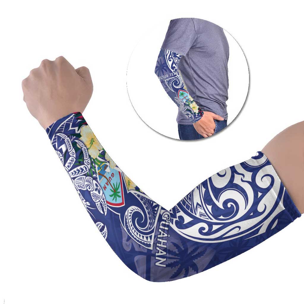 Personalised Hafa Adai Guam Arm Sleeves Latte Stone With Coconut Crab