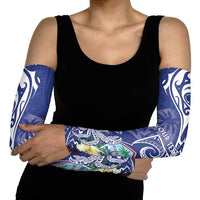 Personalised Hafa Adai Guam Arm Sleeves Latte Stone With Coconut Crab