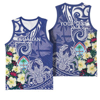 Personalised Hafa Adai Guam Basketball Jersey Latte Stone With Coconut Crab