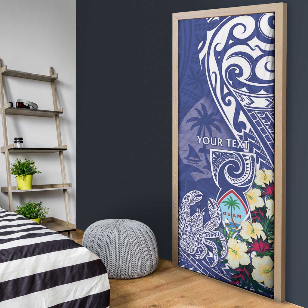 Personalised Hafa Adai Guam Door Cover Latte Stone With Coconut Crab