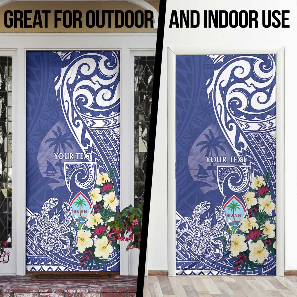 Personalised Hafa Adai Guam Door Cover Latte Stone With Coconut Crab