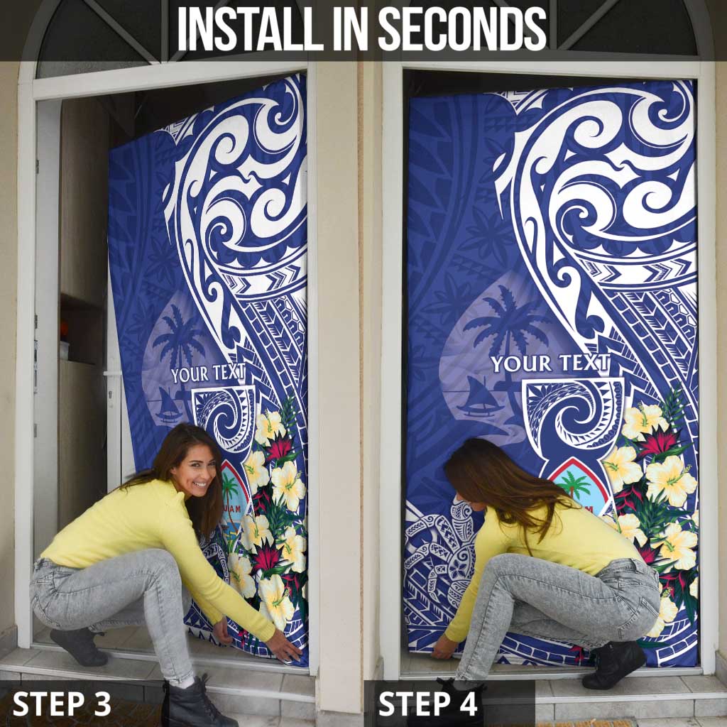 Personalised Hafa Adai Guam Door Cover Latte Stone With Coconut Crab