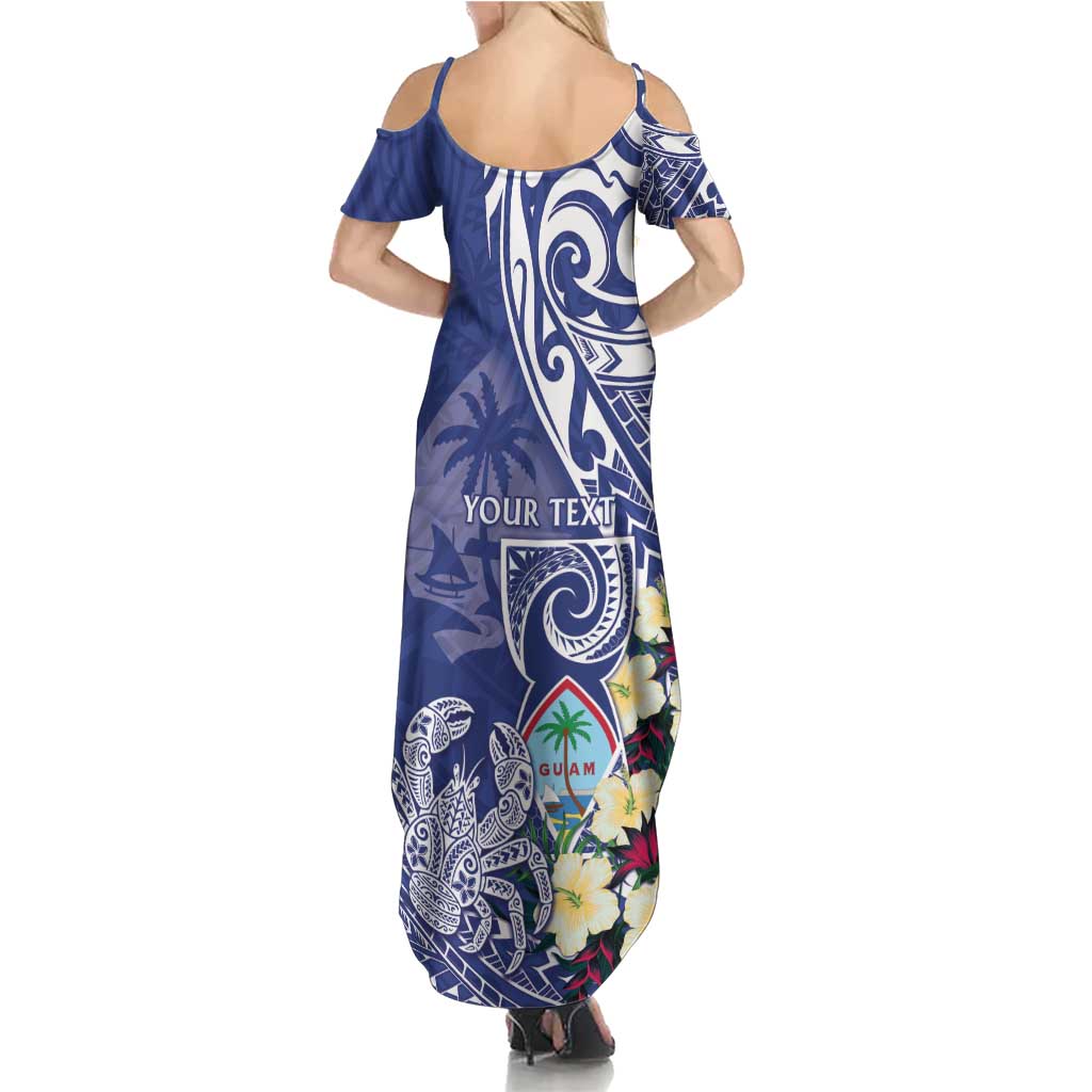 Personalised Hafa Adai Guam Family Matching Summer Maxi Dress and Hawaiian Shirt Latte Stone With Coconut Crab LT05 - Polynesian Pride