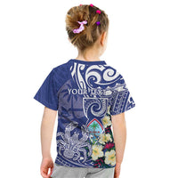 Personalised Hafa Adai Guam Kid T Shirt Latte Stone With Coconut Crab