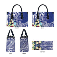 Hafa Adai Guam Leather Bag Latte Stone With Coconut Crab