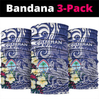 Hafa Adai Guam Neck Gaiter Latte Stone With Coconut Crab