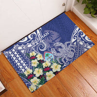 Hafa Adai Guam Rubber Doormat Latte Stone With Coconut Crab