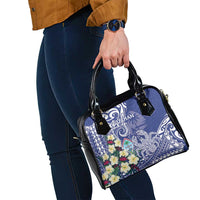 Hafa Adai Guam Shoulder Handbag Latte Stone With Coconut Crab