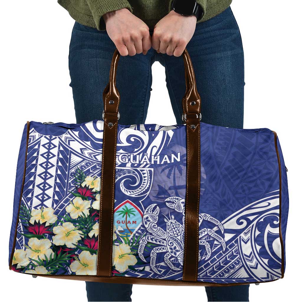 Hafa Adai Guam Travel Bag Latte Stone With Coconut Crab