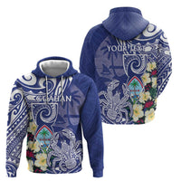 Personalised Hafa Adai Guam Zip Hoodie Latte Stone With Coconut Crab