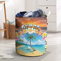 Guam Laundry Basket Eternal Summer Sunset Beach