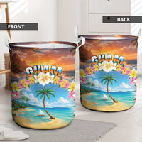 Guam Laundry Basket Eternal Summer Sunset Beach