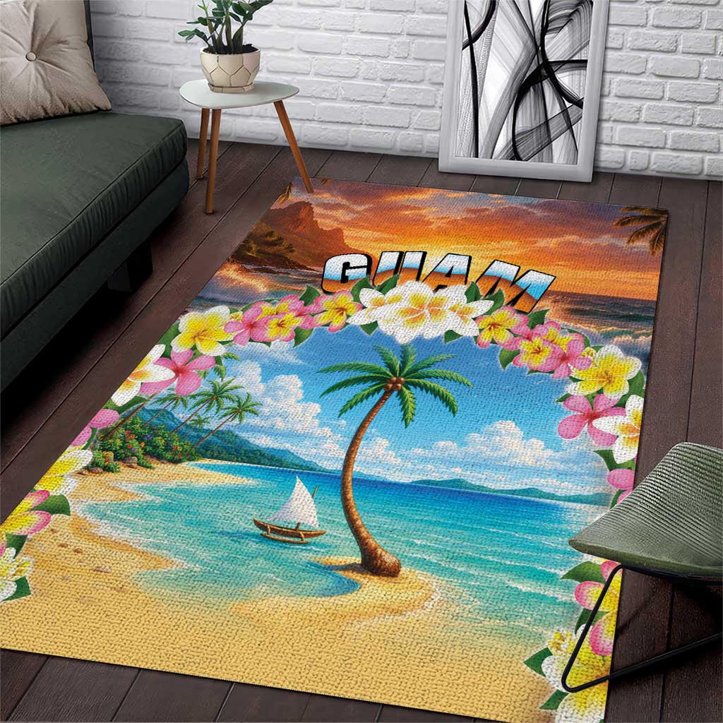 Guam Area Rug Eternal Summer Sunset Beach