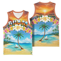 Guam Basketball Jersey Eternal Summer Sunset Beach