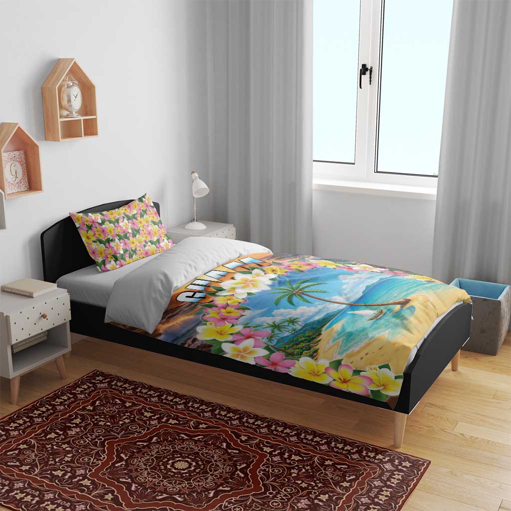 Guam Bedding Set Eternal Summer Sunset Beach