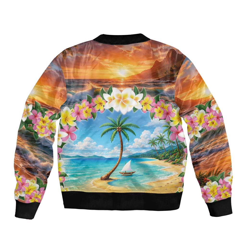 Guam Bomber Jacket Eternal Summer Sunset Beach