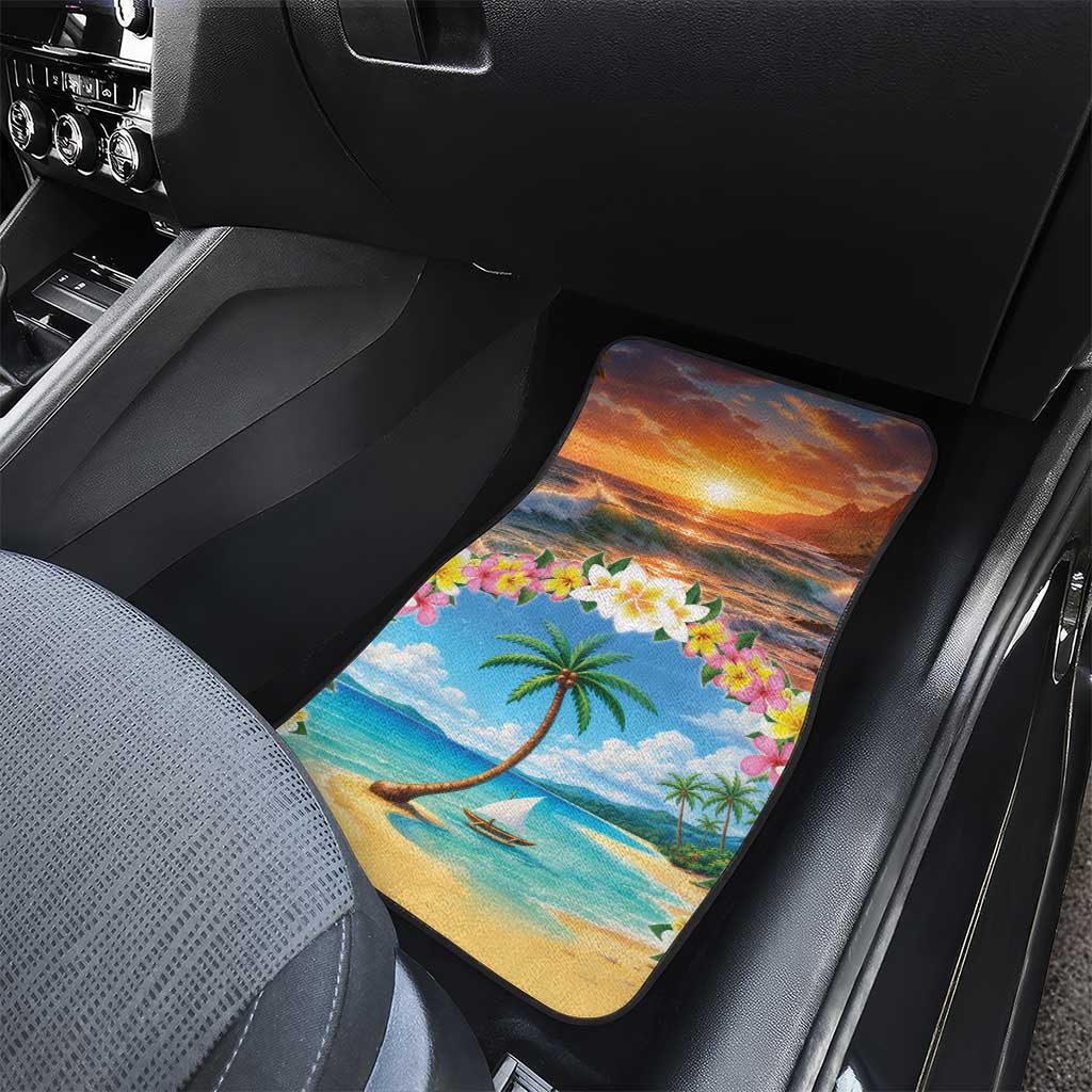 Guam Car Mats Eternal Summer Sunset Beach