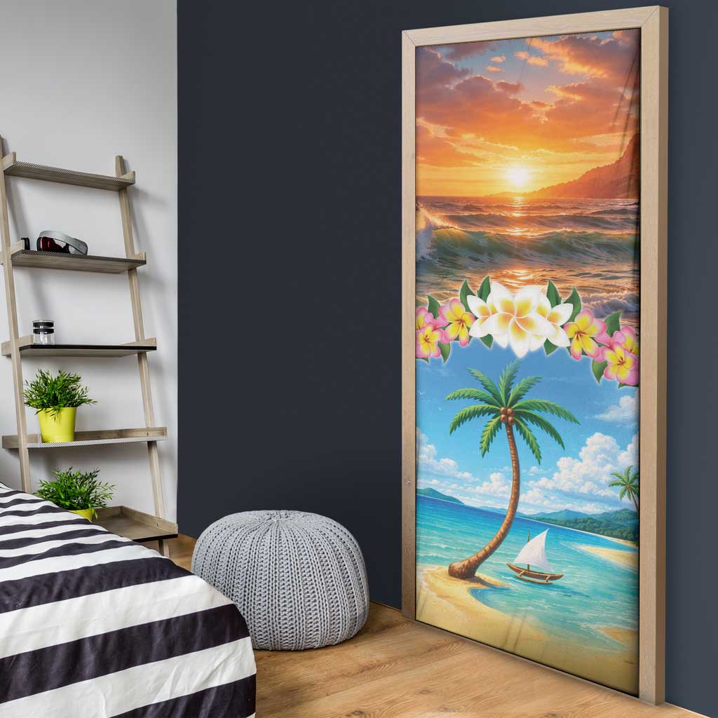 Guam Door Cover Eternal Summer Sunset Beach