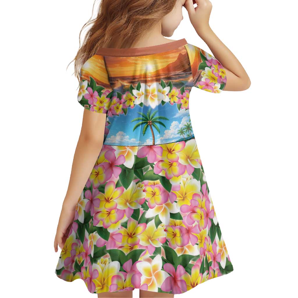 Guam Family Matching Long Sleeve Bodycon Dress and Hawaiian Shirt Eternal Summer Sunset Beach LT05 - Polynesian Pride