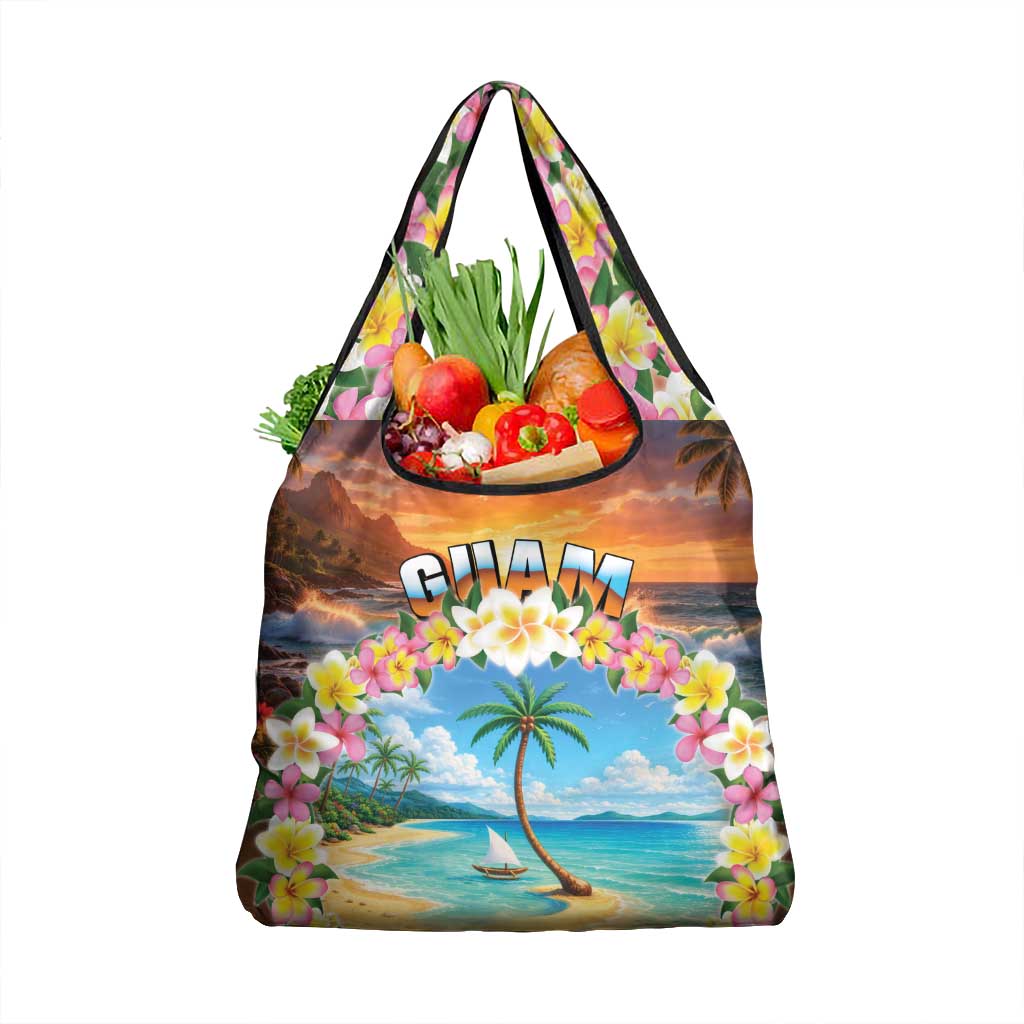 Guam Grocery Bag Eternal Summer Sunset Beach