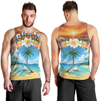 Guam Men Tank Top Eternal Summer Sunset Beach
