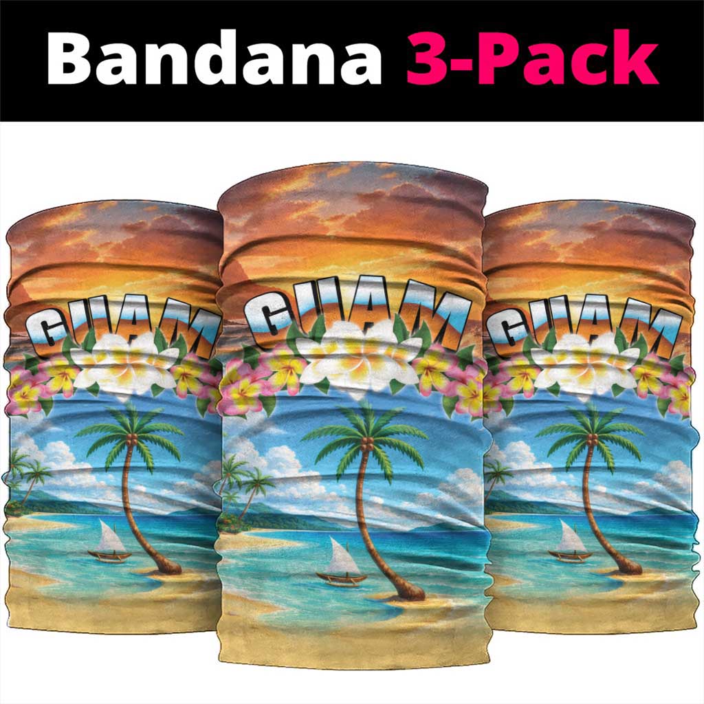 Guam Neck Gaiter Eternal Summer Sunset Beach