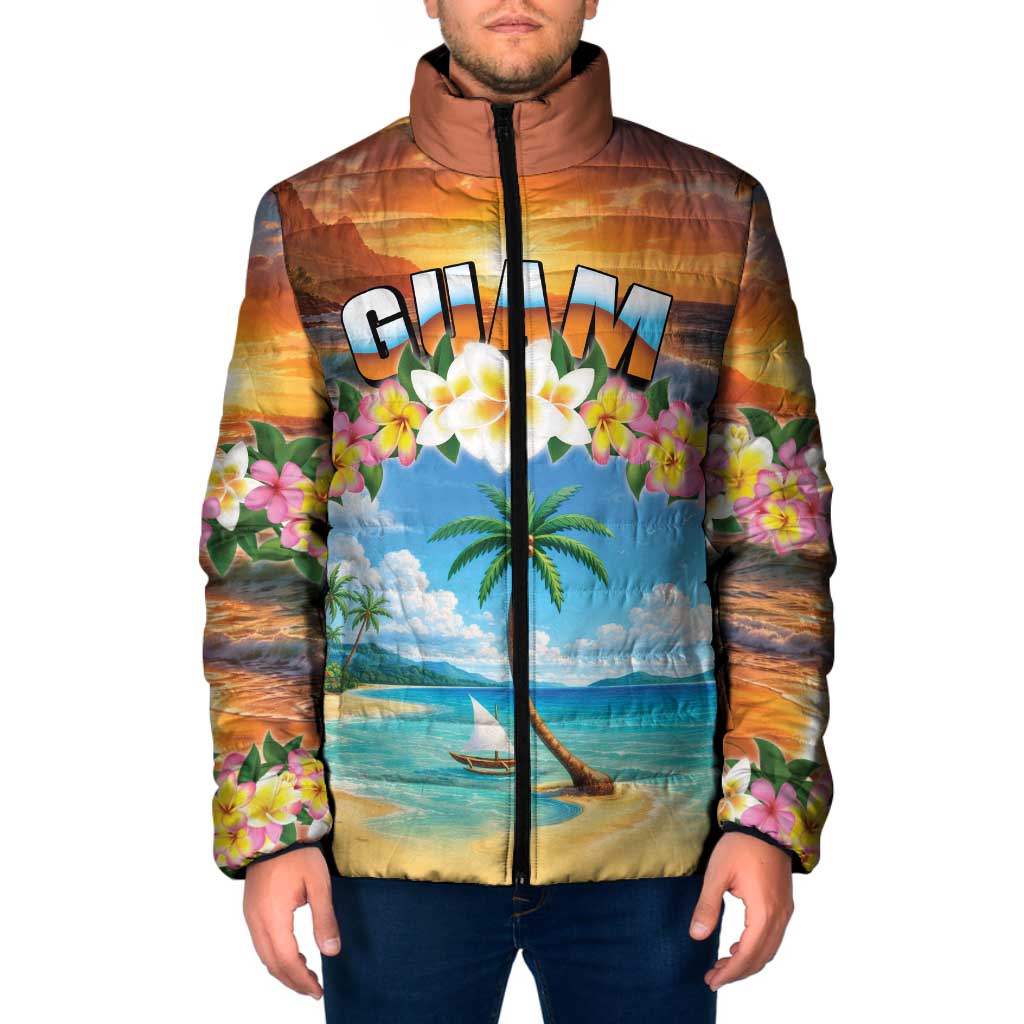 Guam Padded Jacket Eternal Summer Sunset Beach
