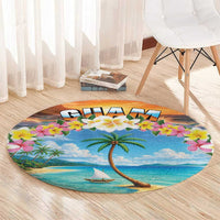Guam Round Carpet Eternal Summer Sunset Beach