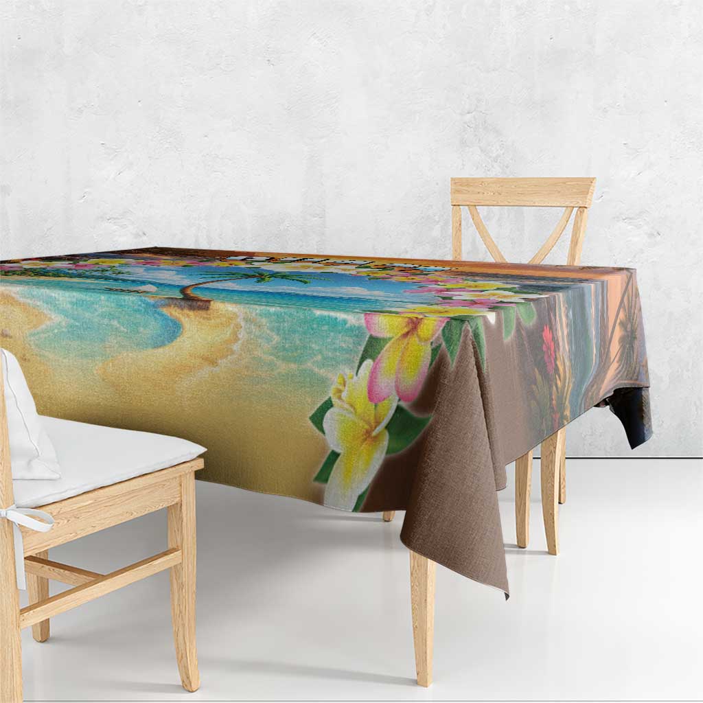 Guam Tablecloth Eternal Summer Sunset Beach