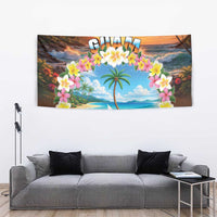 Guam Tapestry Eternal Summer Sunset Beach