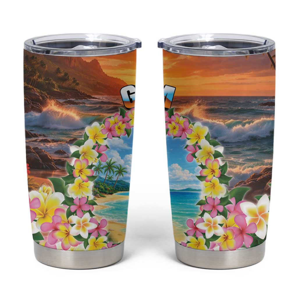 Guam Tumbler Cup Eternal Summer Sunset Beach