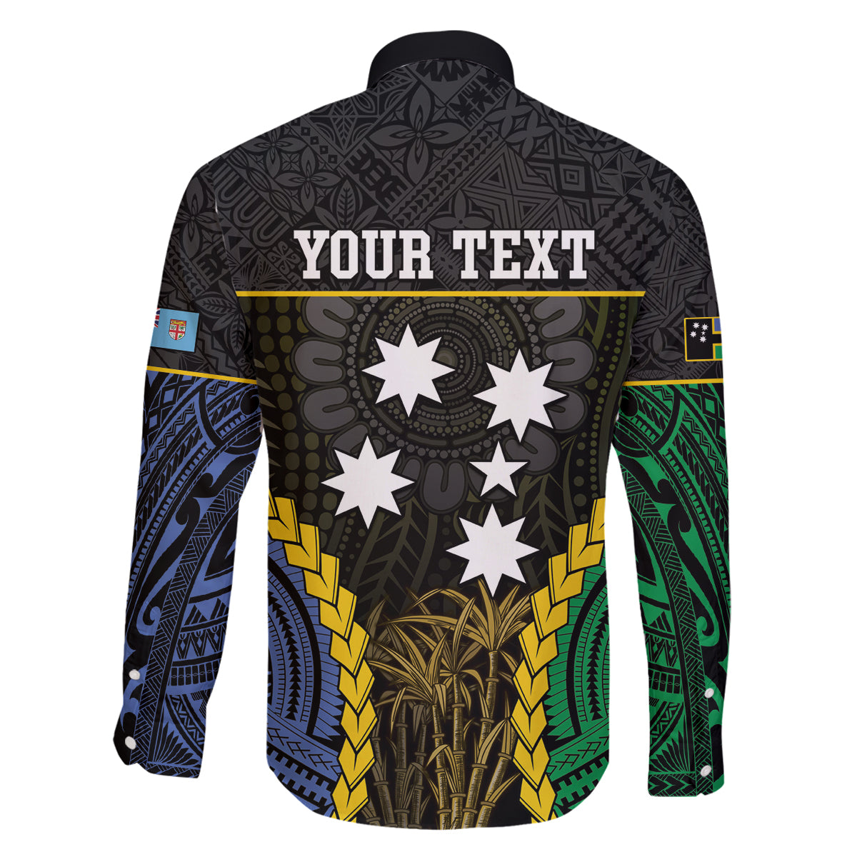 Personalised South Sea Islanders And Fiji Family Matching Tank Maxi Dress and Hawaiian Shirt Kanakas Fijian Tapa Pattern