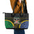 South Sea Islanders And Fiji Leather Tote Bag Kanakas Fijian Tapa Pattern