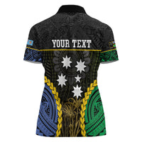 Personalised South Sea Islanders And Fiji Women Polo Shirt Kanakas Fijian Tapa Pattern
