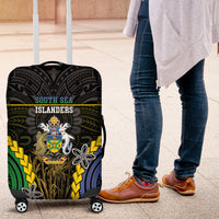 South Sea Islanders And Solomon Islands Luggage Cover Kanakas Polynesian Pattern