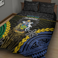 South Sea Islanders And Solomon Islands Quilt Bed Set Kanakas Polynesian Pattern