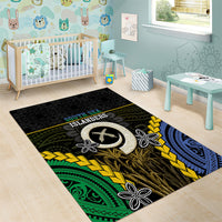 South Sea Islanders And Vanuatu Area Rug Kanakas Sand Drawing Pattern