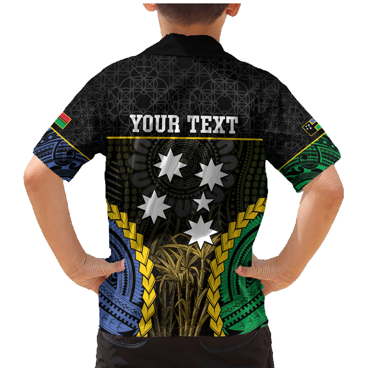 Personalised South Sea Islanders And Vanuatu Family Matching Mermaid Dress and Hawaiian Shirt Kanakas Sand Drawing Pattern LT05 - Polynesian Pride