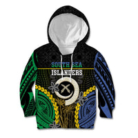 Personalised South Sea Islanders And Vanuatu Kid Hoodie Kanakas Sand Drawing Pattern