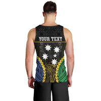 Personalised South Sea Islanders And Vanuatu Men Tank Top Kanakas Sand Drawing Pattern