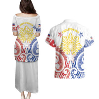 Philippines Couples Matching Puletasi and Hawaiian Shirt Katipunan Andres Bonifacio