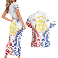 Philippines Couples Matching Short Sleeve Bodycon Dress and Hawaiian Shirt Katipunan Andres Bonifacio