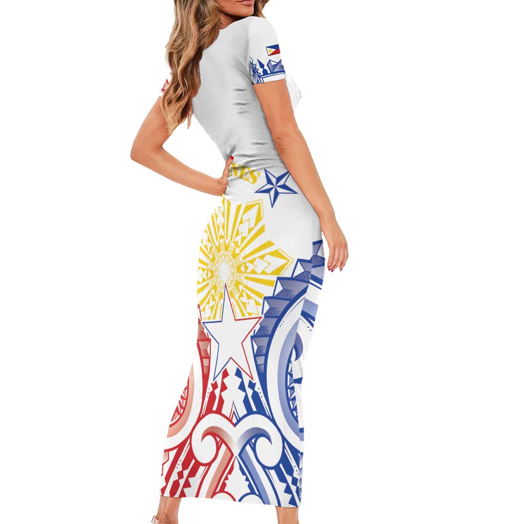 Philippines Family Matching Short Sleeve Bodycon Dress and Hawaiian Shirt Katipunan Andres Bonifacio