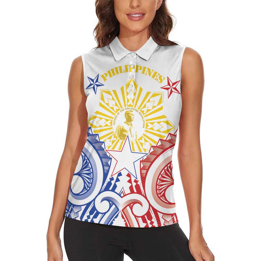 Philippines Women Sleeveless Polo Shirt Katipunan Andres Bonifacio